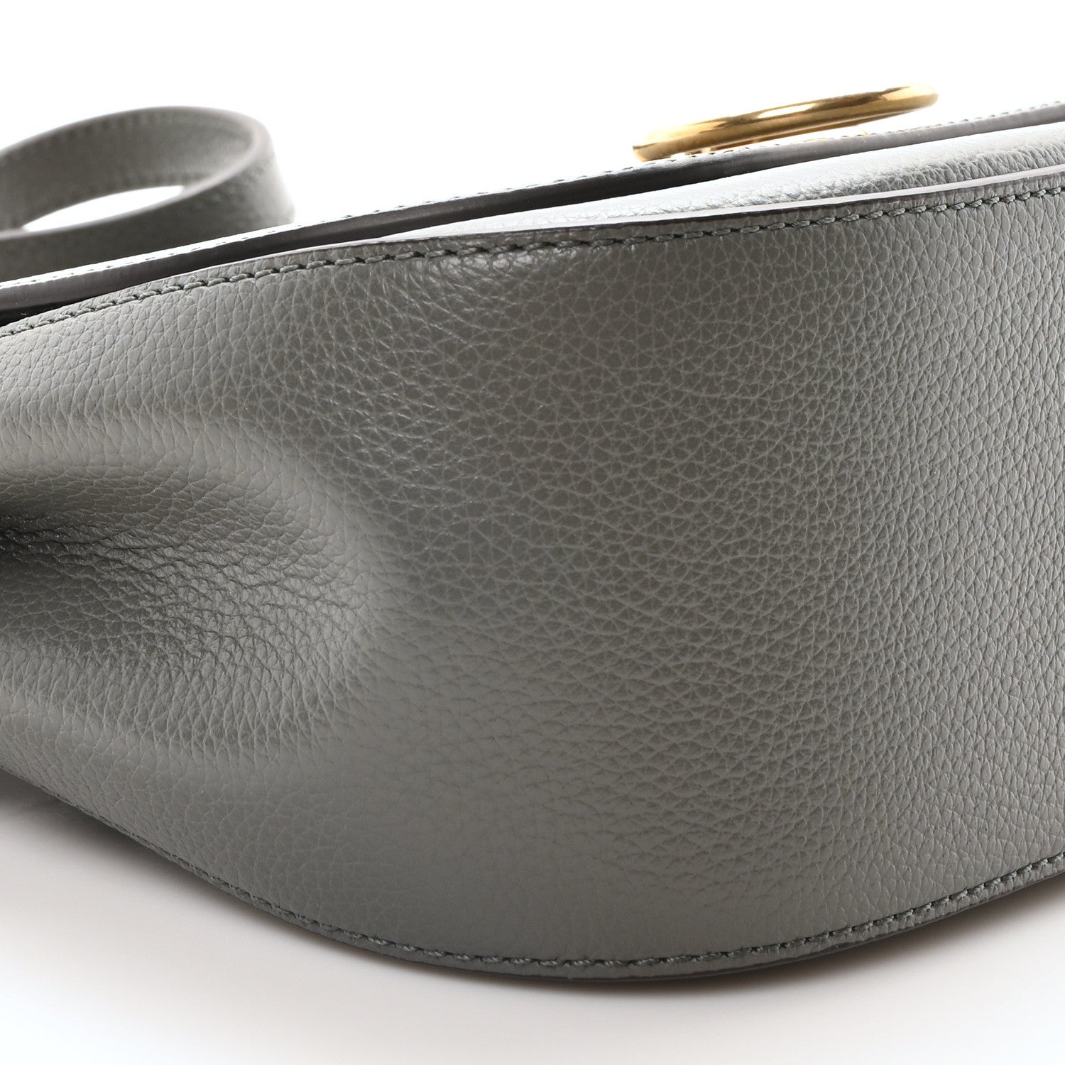 Mulberry Small Classic Grain Calfskin Small Amberley Satchel Charcoal 8 of 9