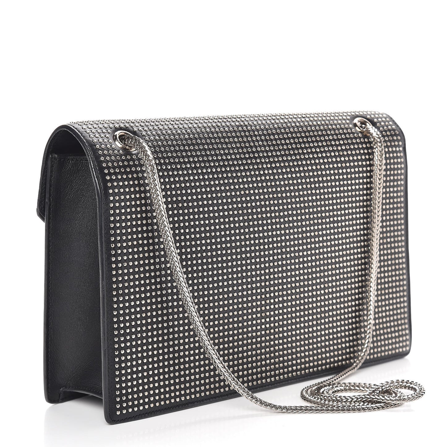 Calfskin Studded Medium Betty Black
