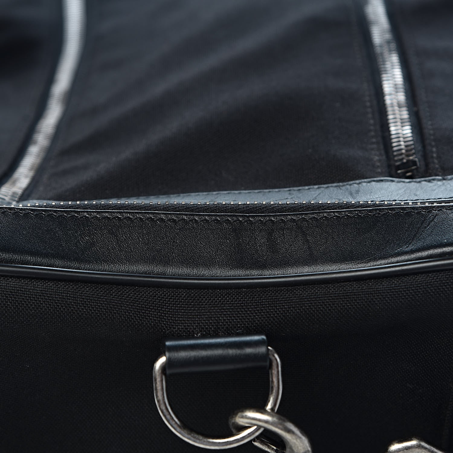 Saint Laurent Canvas City Gym Duffle Bag Black 9 of 13