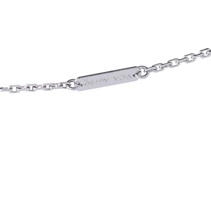 Van Cleef & Arpels 18K White Gold Mother of Pearl Vintage Alhambra Pendant Necklace 6 of 7