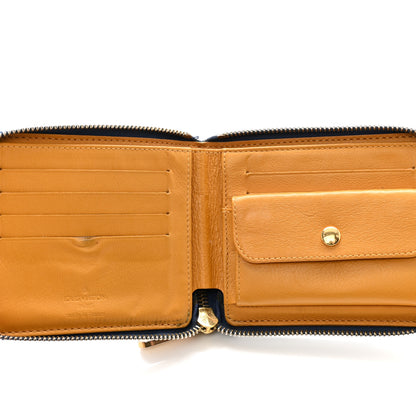 Louis Vuitton LOUIS VUITTON Denim Zip Compact Wallet Blue 5 of 11
