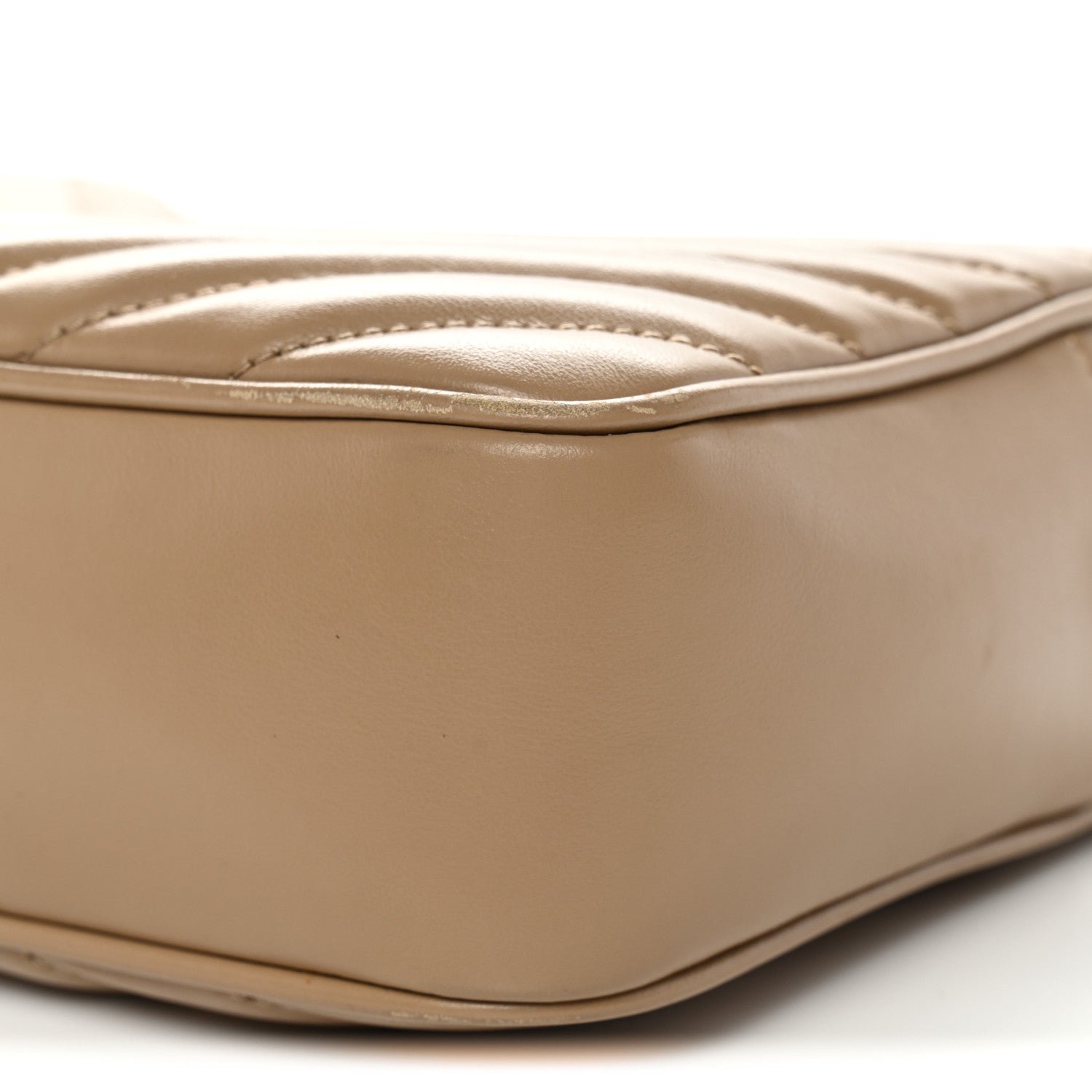 Saint Laurent Calfskin Matelasse Monogram Lou Camera Bag Dark Beige 10 of 16