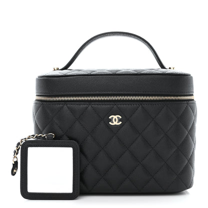 Chanel Caviar Quilted Large Vanity Pouch Black 1 of 12