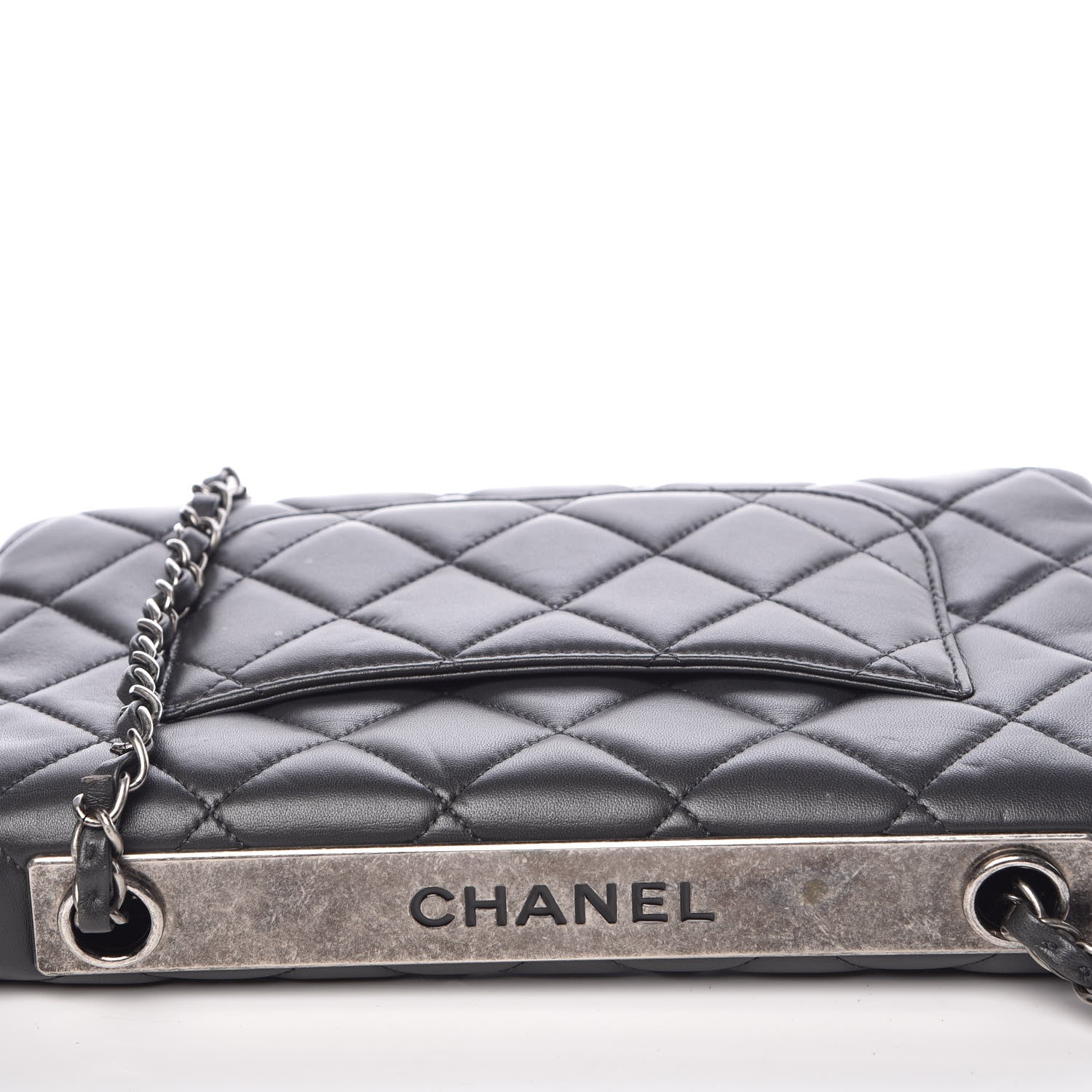 Chanel Lambskin Quilted Medium Trendy CC Flap Grey 10 of 11