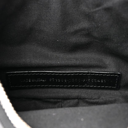 Balenciaga Extra Supple Calfskin Crystal Crocodile Embossed Le Cagole Shoulder Bag XS Black 8 of 11