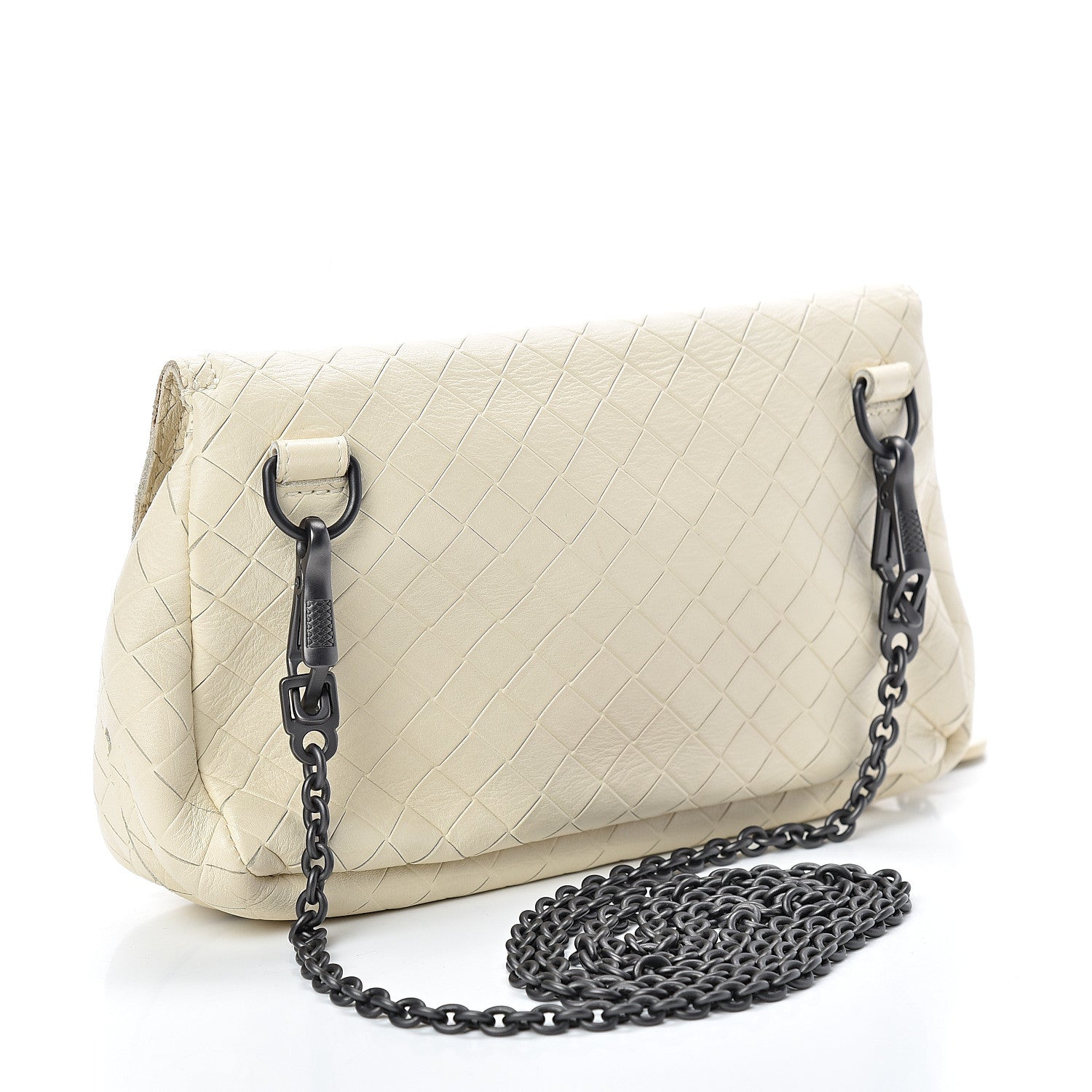 Bottega Veneta Nappa Intrecciato Mini Chain Messenger Bianca 2 of 13