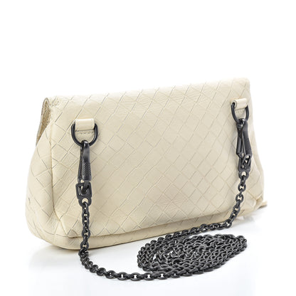 Bottega Veneta Nappa Intrecciato Mini Chain Messenger Bianca 2 of 13