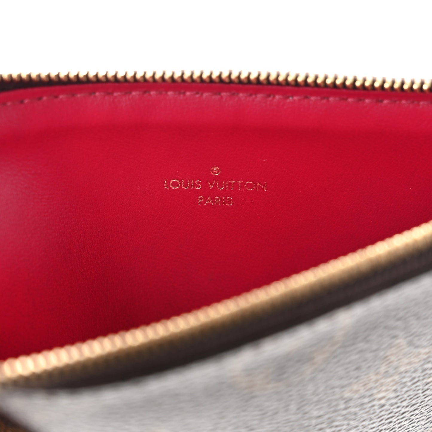 Monogram Felicie Chain Wallet Zippered Insert Fuchsia