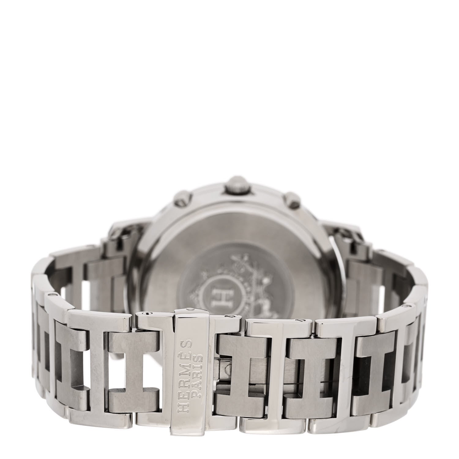 Hermes Stainless Steel 38mm Clipper Chronograph Quartz Watch 3 of 4