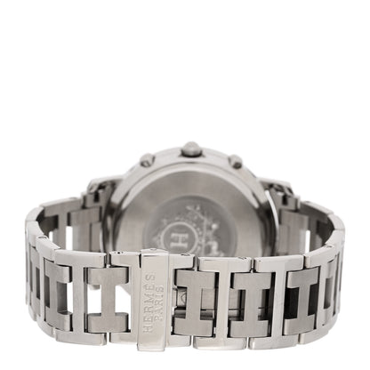 Hermes Stainless Steel 38mm Clipper Chronograph Quartz Watch 3 of 4