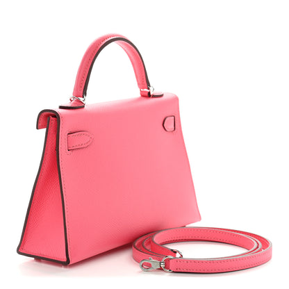 Hermes Epsom Mini Kelly Sellier 20 Rose Azalee 3 of 10