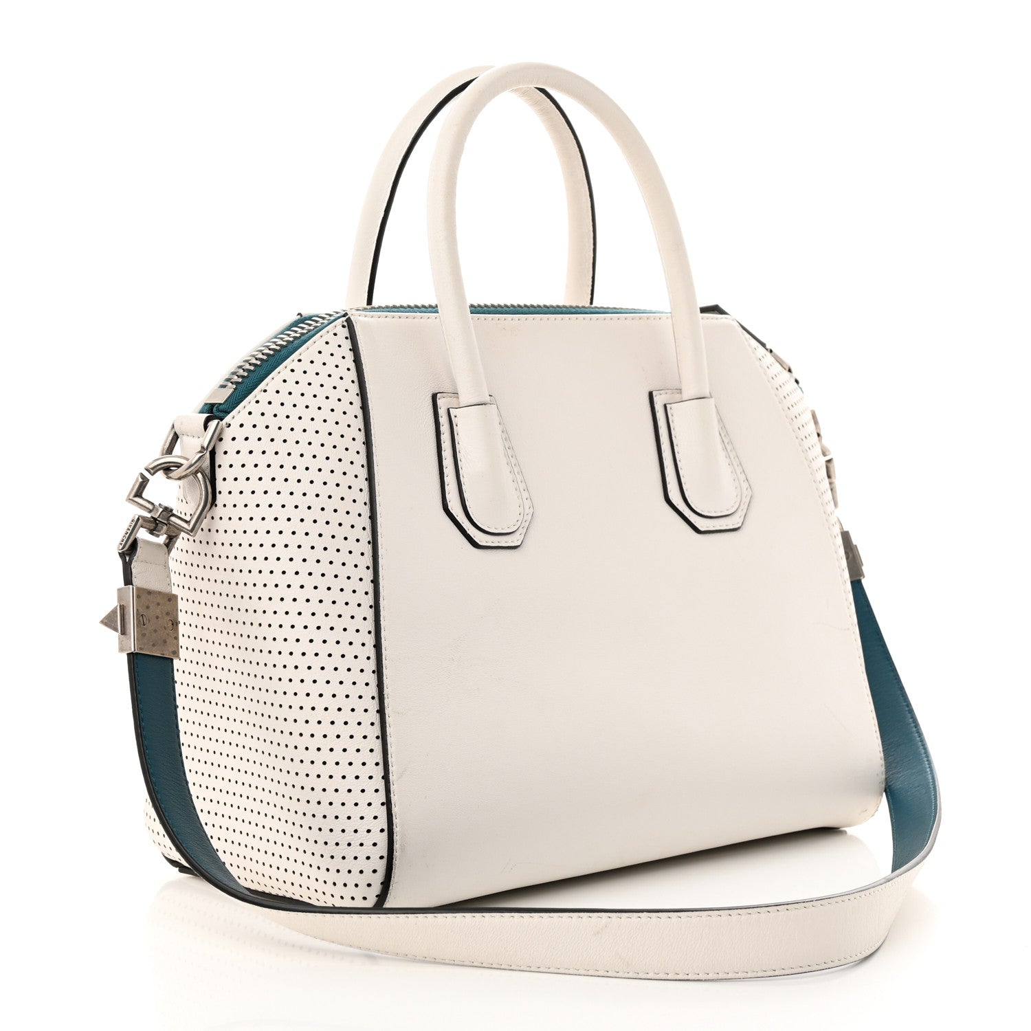 Givenchy Lambskin Perforated Small Antigona White 3 of 14