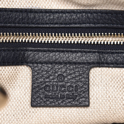 Gucci Pebbled Calfskin Medium Soho Shoulder Bag Blue 6 of 11