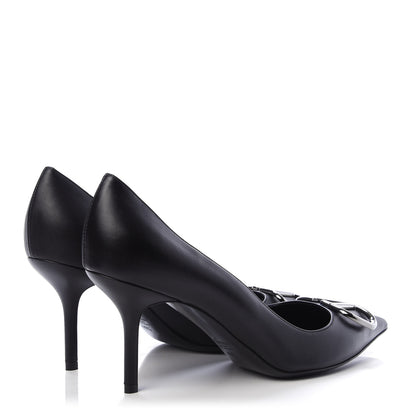 Valentino Garavani Calfskin Vlogo Signature 80mm Pumps 40.5 Black 4 of 8