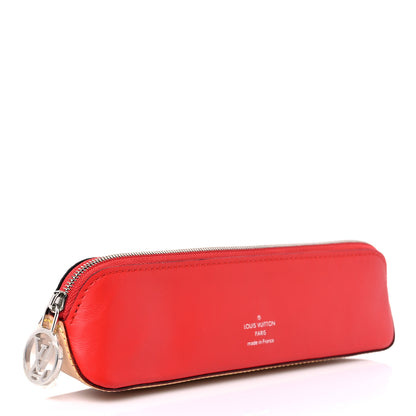 Louis Vuitton Monogram Elizabeth Pencil Pouch Red 3 of 8