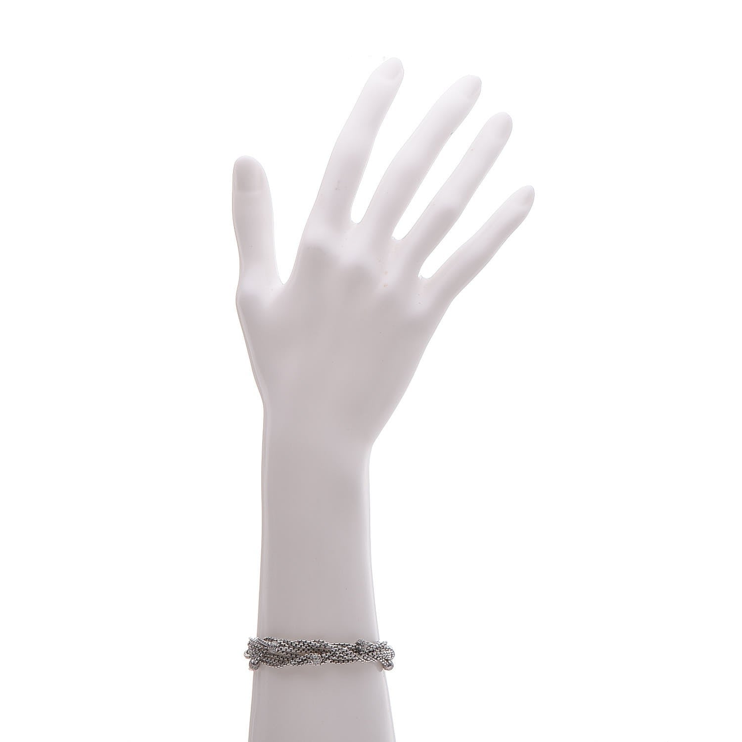 David Yurman Sterling Silver Diamond Pave Bead Multi Strand Bracelet 2 of 3