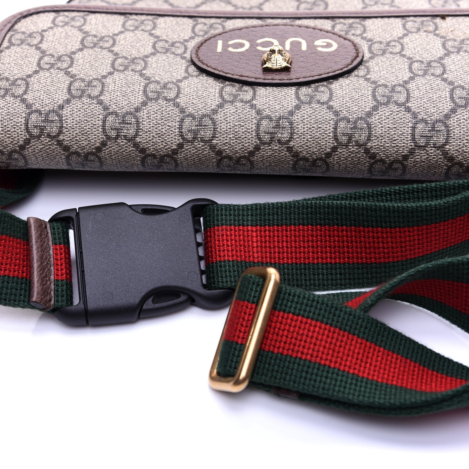 Gucci GG Supreme Monogram Neo Vintage Web Belt Bag Brown 11 of 11