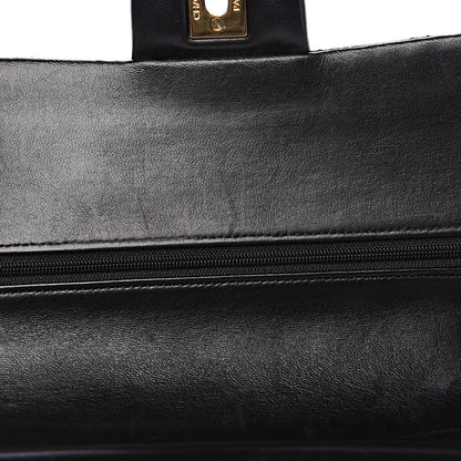 Chanel Lambskin Quilted Medium Double Flap Black 12 of 16