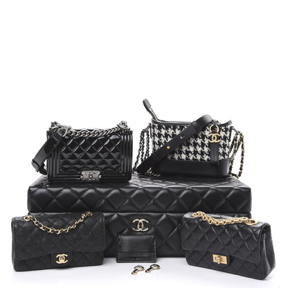 Chanel Lambskin Calfskin Tweed Success Story Set of 4 Minis Bags Black 1 of 24