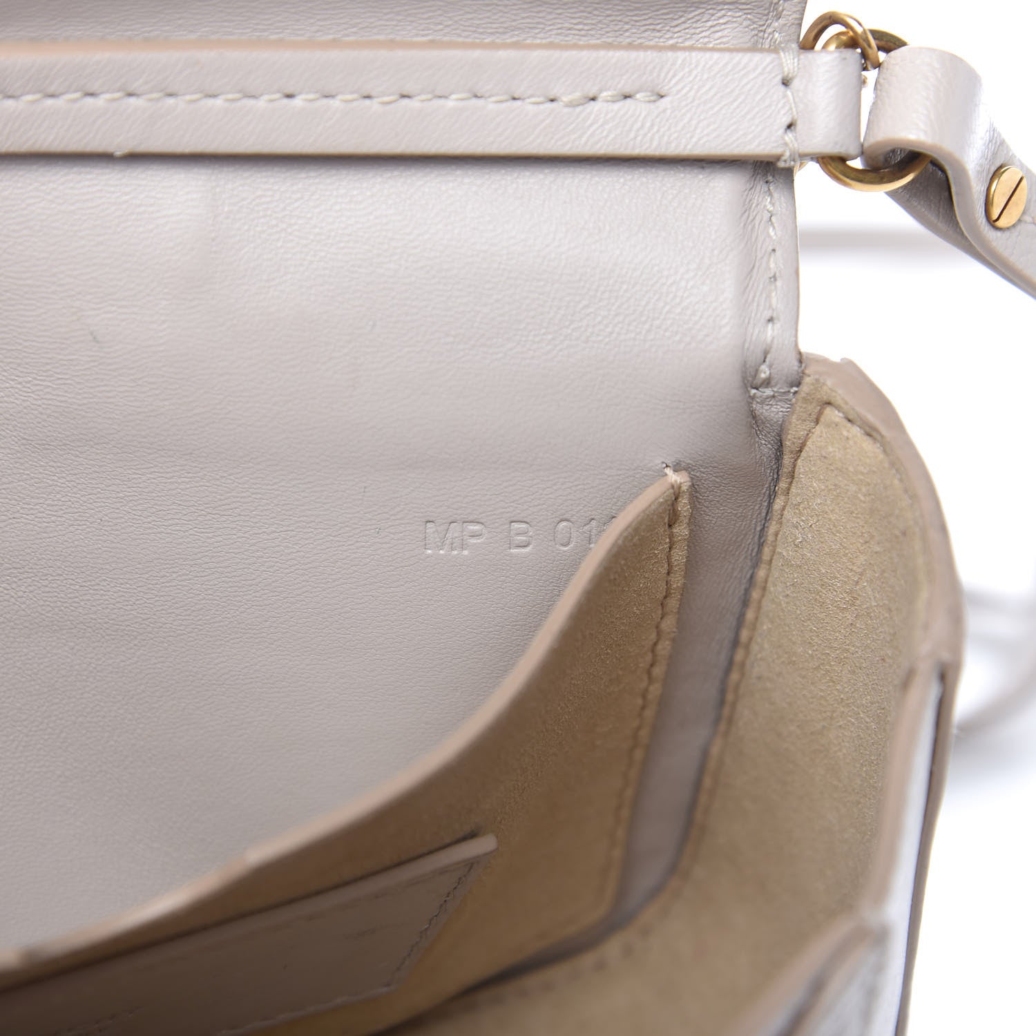 Givenchy Goatskin Quilted GV3 Mini Pocket Convertible Bag Natural 9 of 10