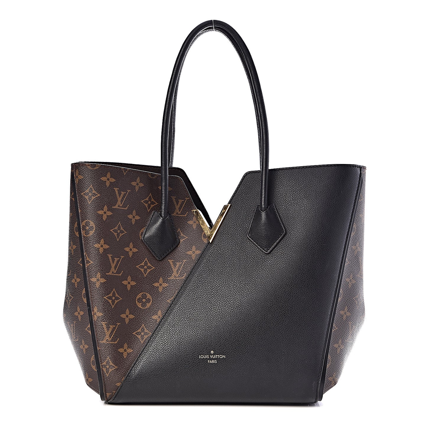 Calfskin Monogram Kimono Tote Black