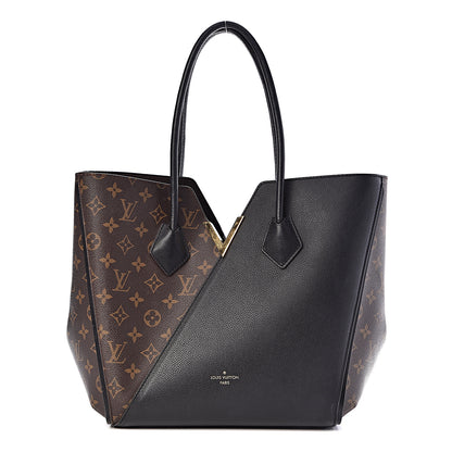 Louis Vuitton Calfskin Monogram Kimono Tote Black 2 of 11