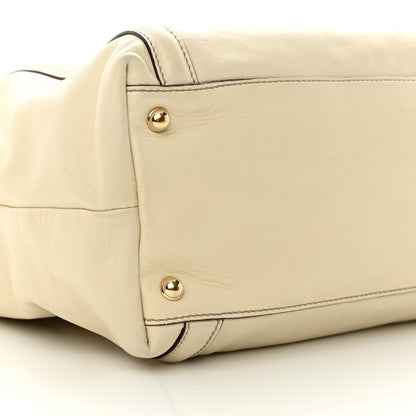 Gucci Calfskin Large Britt Shoulder Bag Ivory 9 of 13