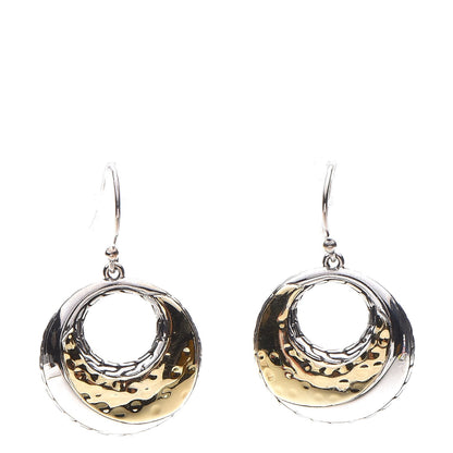 John Hardy Sterling Silver 22K Yellow Gold Palu Earrings 1 of 5