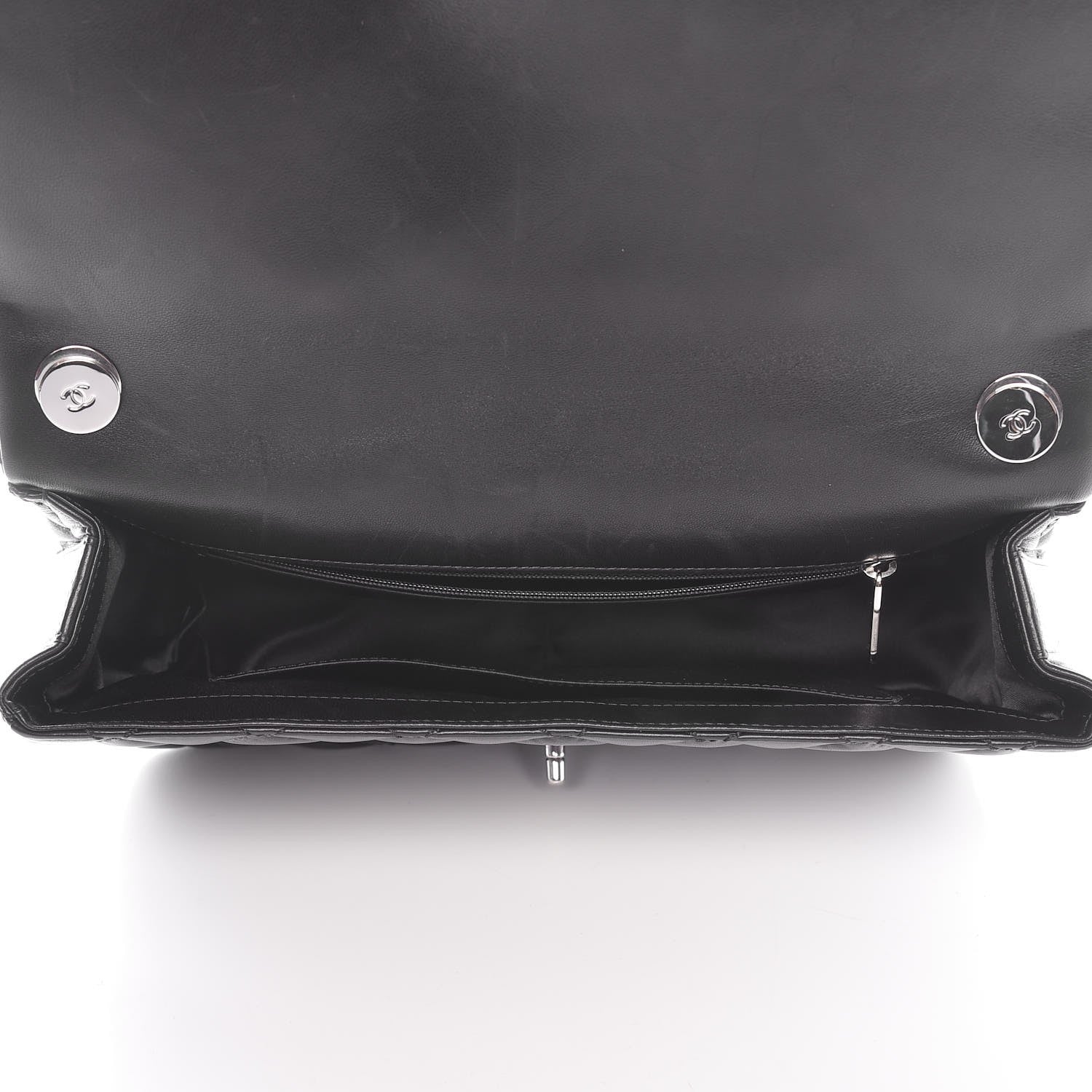 Chanel Lambskin Quilted Jumbo Easy Carry Flap Black 5 of 8
