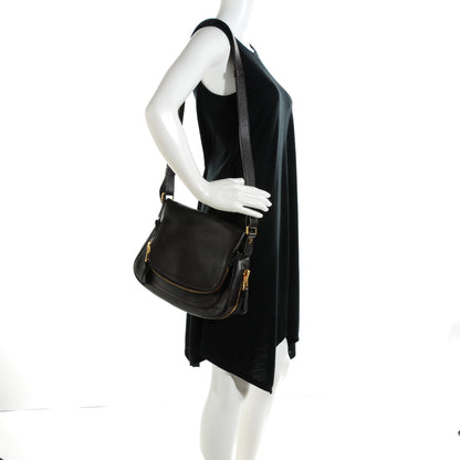 Tom Ford Grained Calfskin Medium Jennifer Crossbody Bag Brown 2 of 7