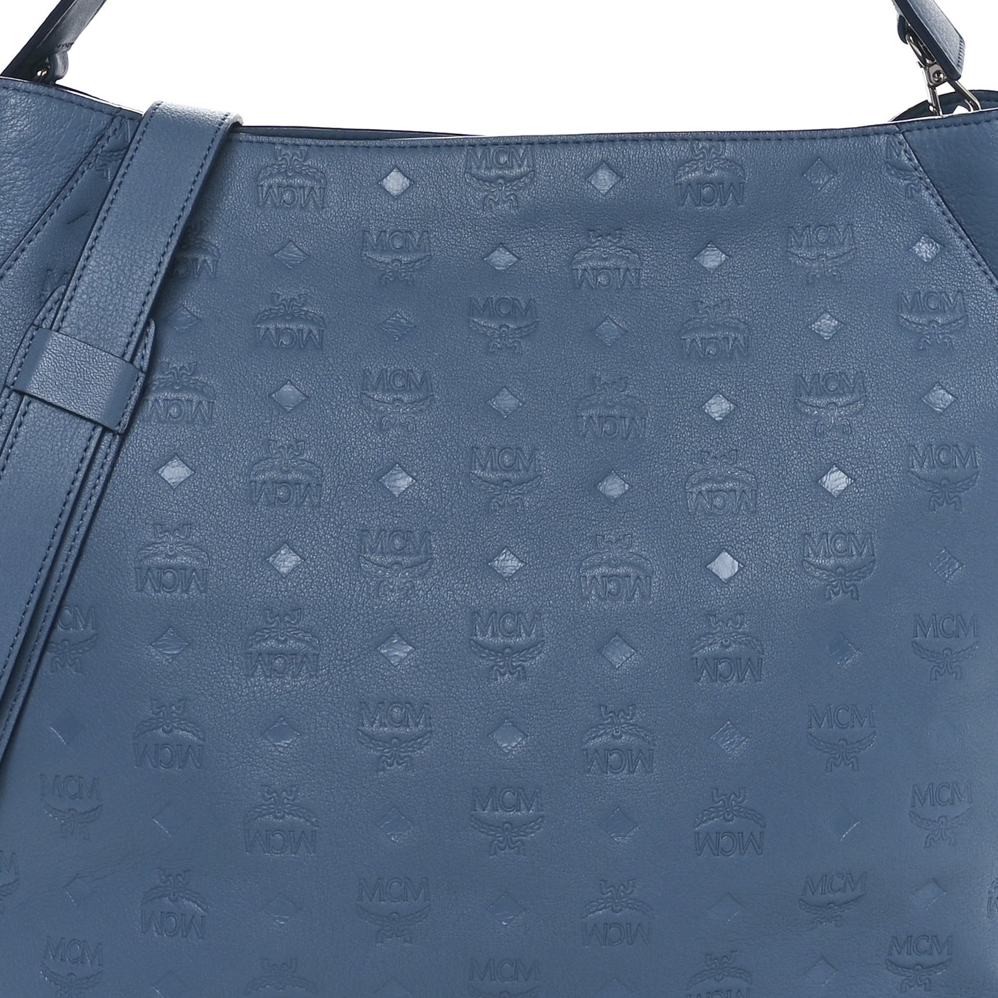 Calfskin Ottomar Monogram Large Klara Hobo Luft Blue
