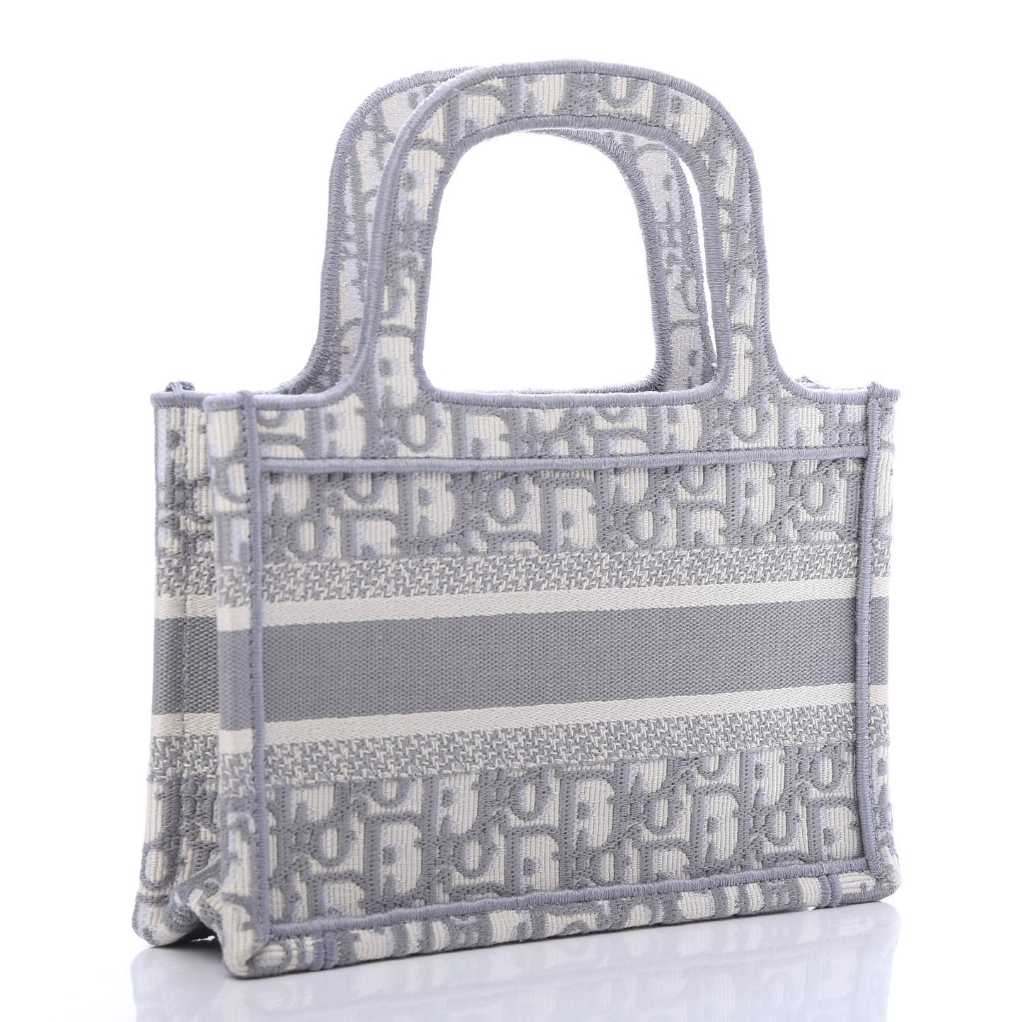 Oblique Mini Book Tote Grey Multicolor