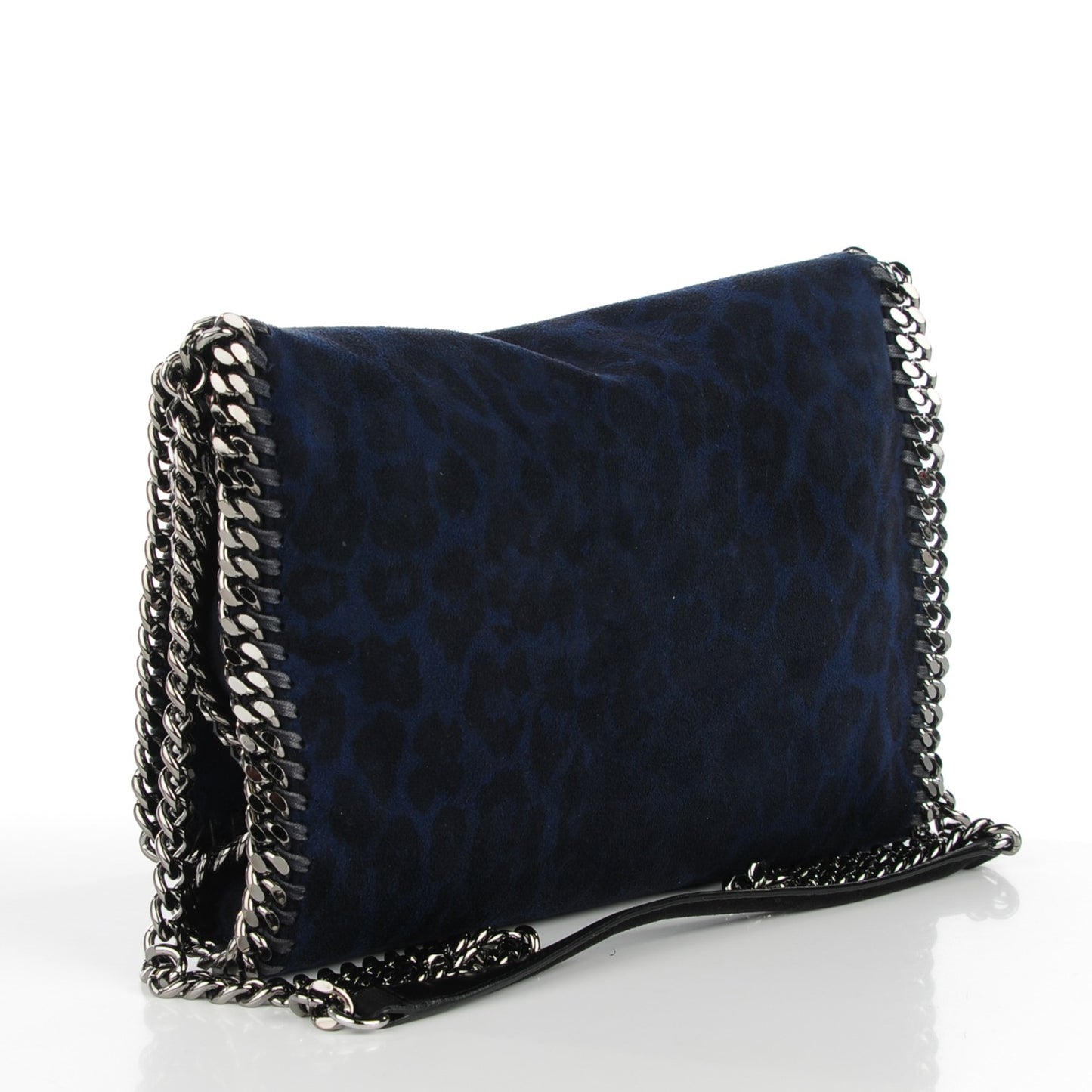Linen Leopard Falabella Crossbody Blue