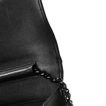 Chanel Caviar Quilted Boy Wallet On Chain WOC So Black 9 of 13