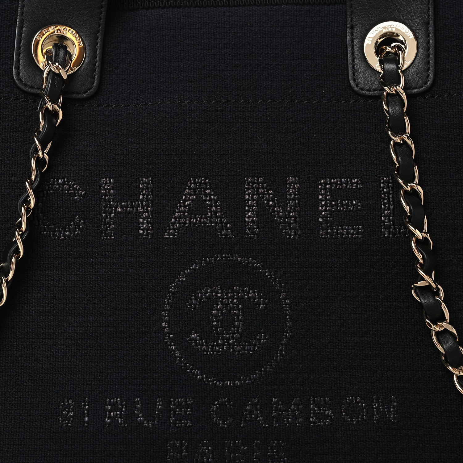 Chanel Mixed Fibers Small Deauville Tote Black 9 of 11
