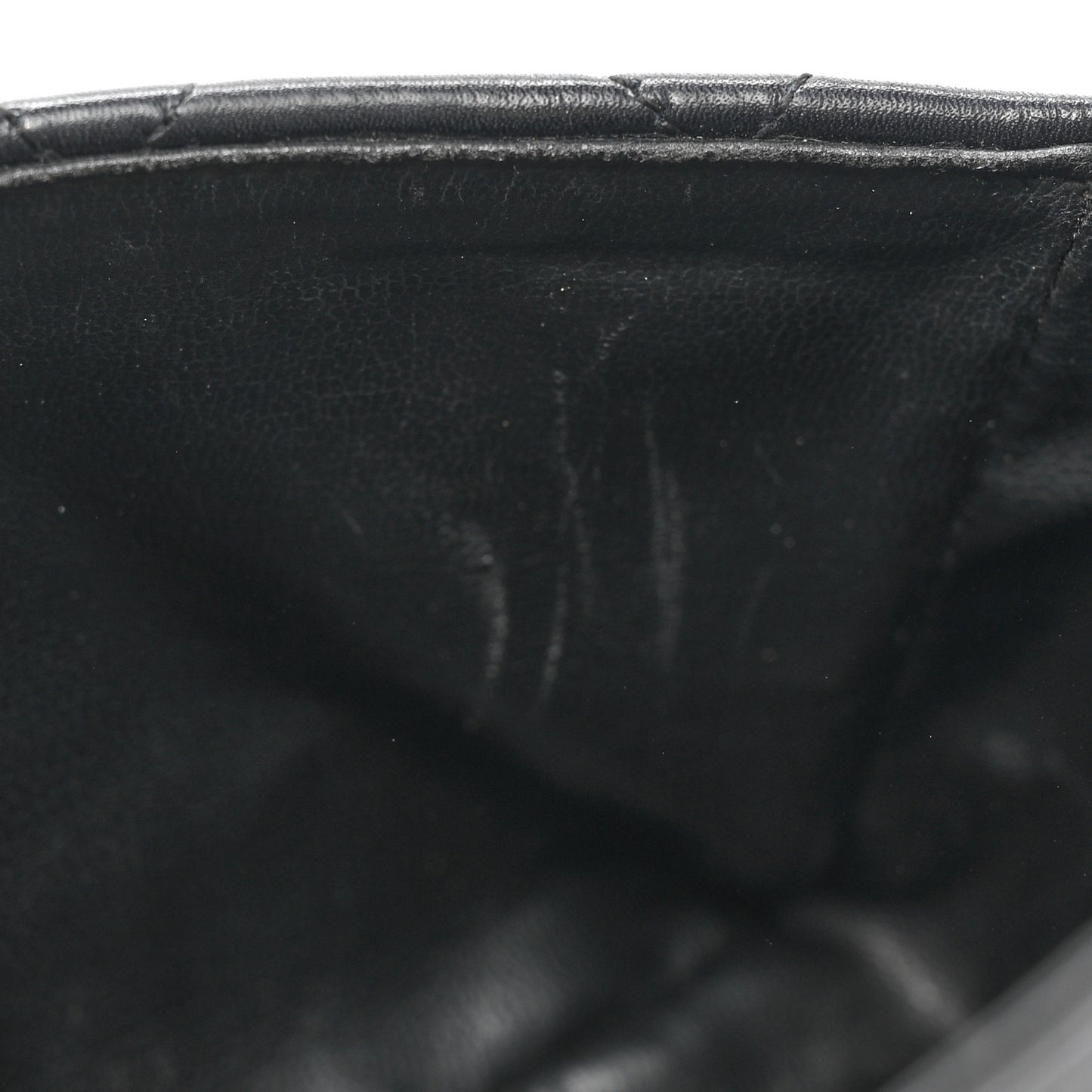 Lambskin Quilted Flap Waist Belt Bag 75 30 Black