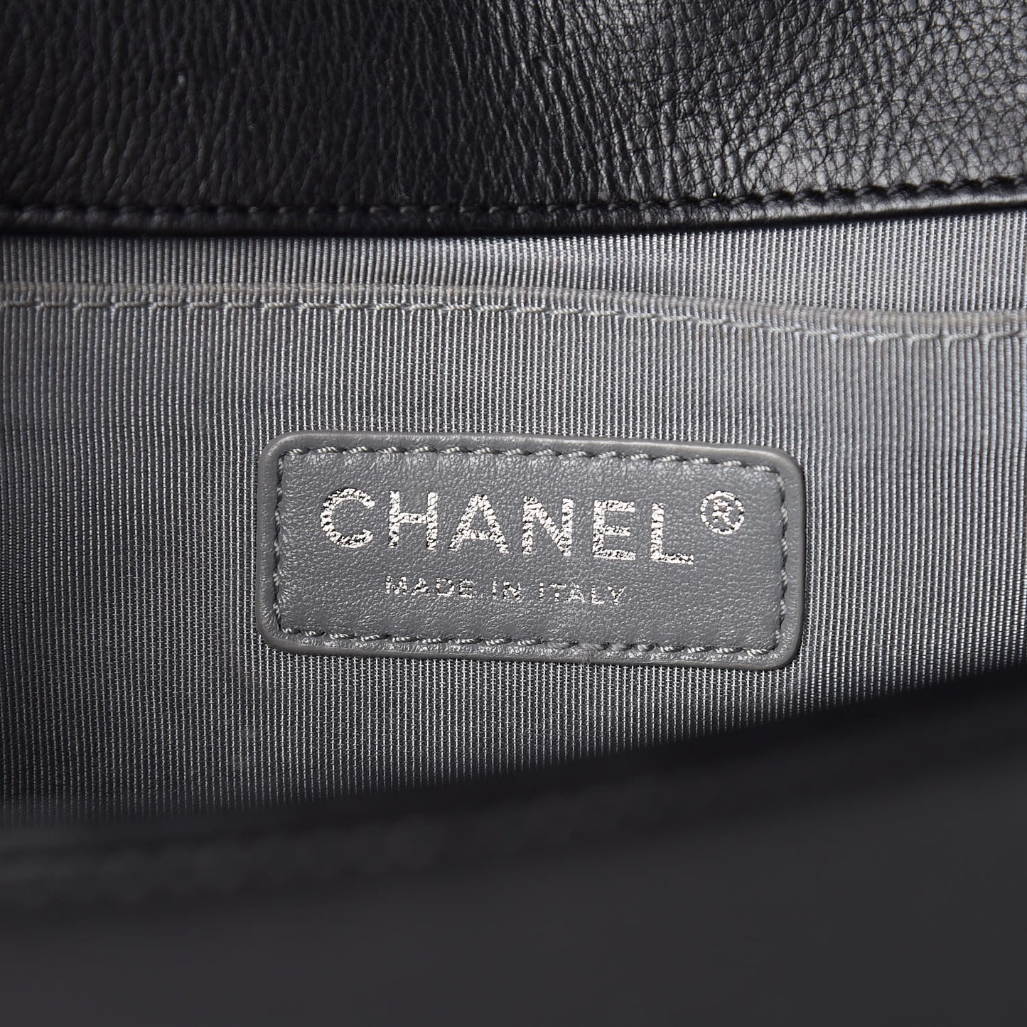 Calfskin Double Stitch Medium Boy Flap Black