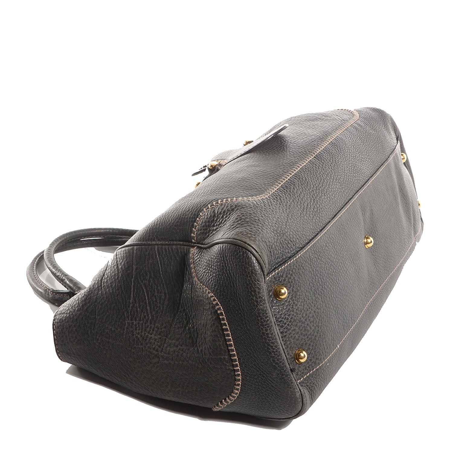 Gucci Leather Large New Pelham Shoulder Bag Grey 4 of 9