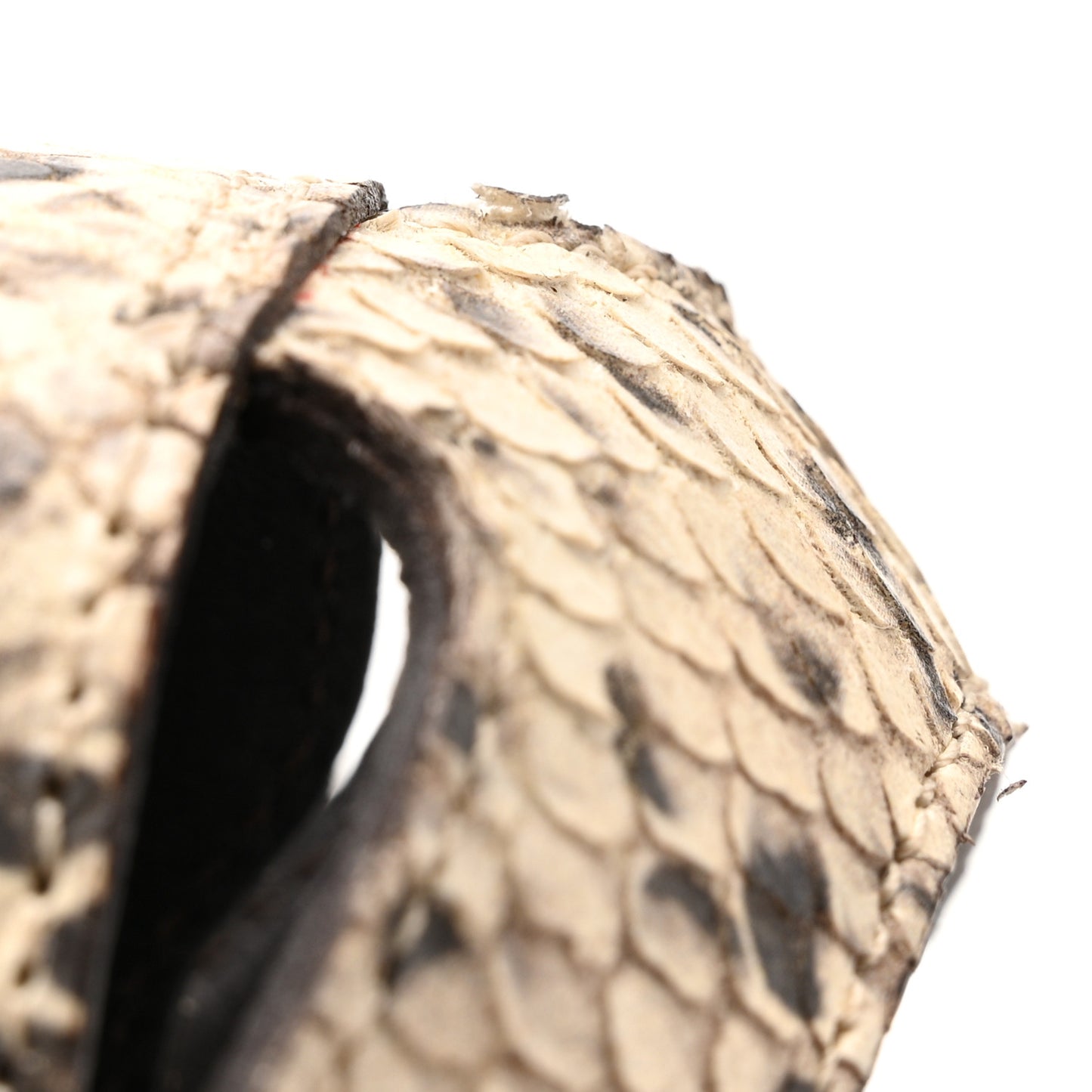 Snakeskin Ankle Strap Sandals 36.5 Roccia