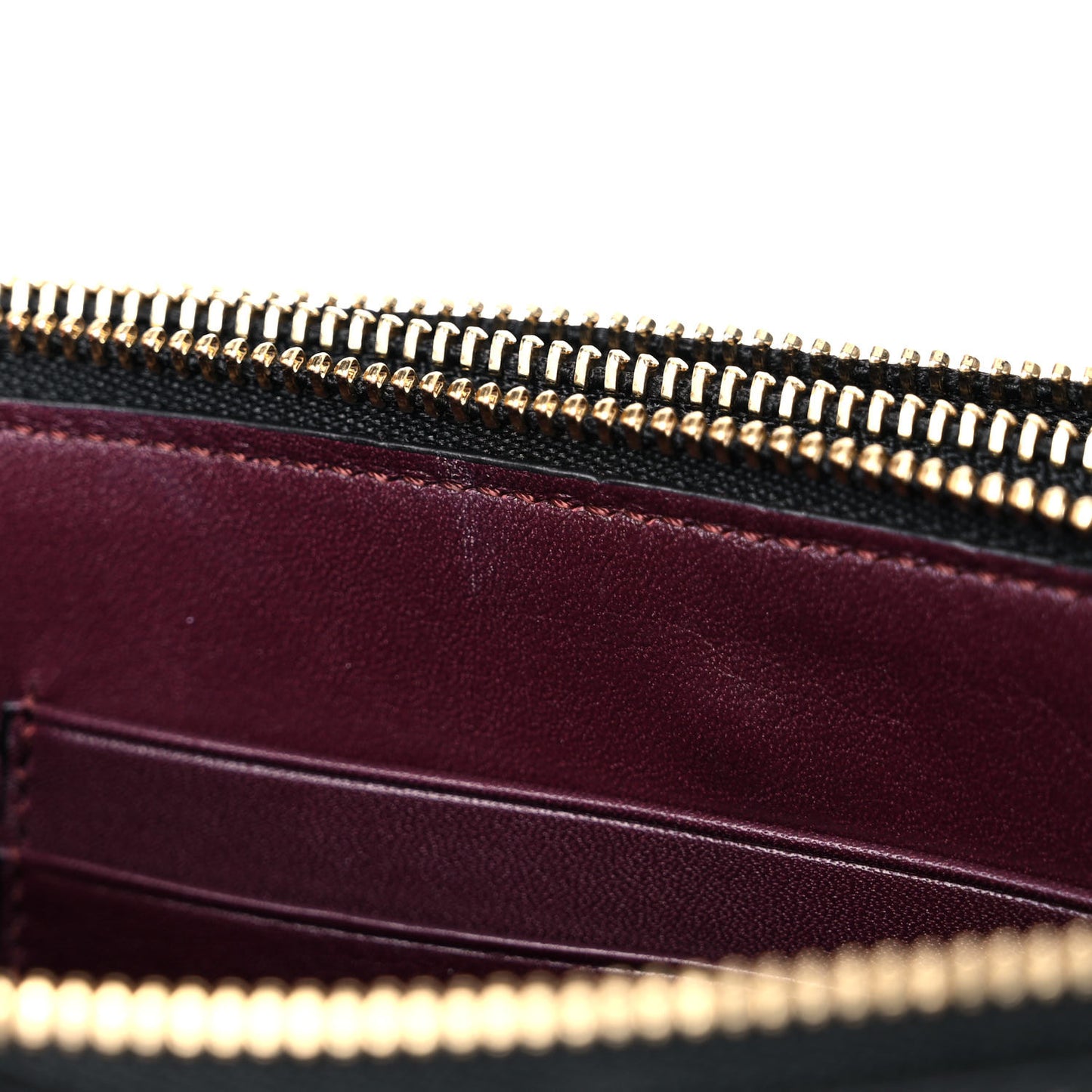 Calfskin Gate Double Zip Pouch Crossbody Black