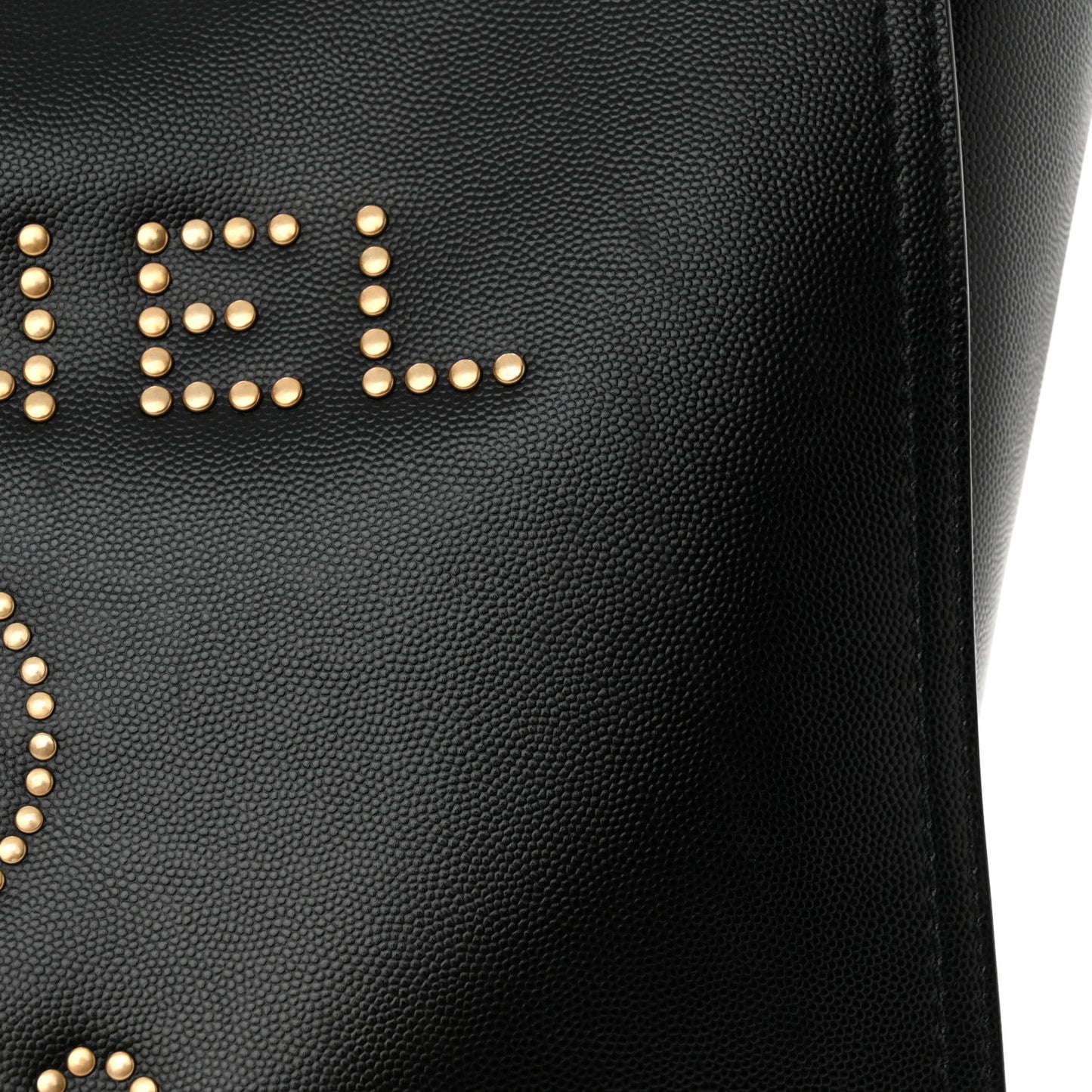 Caviar Small Studded Deauville Tote Black