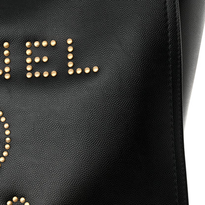 Chanel Caviar Small Studded Deauville Tote Black 12 of 12