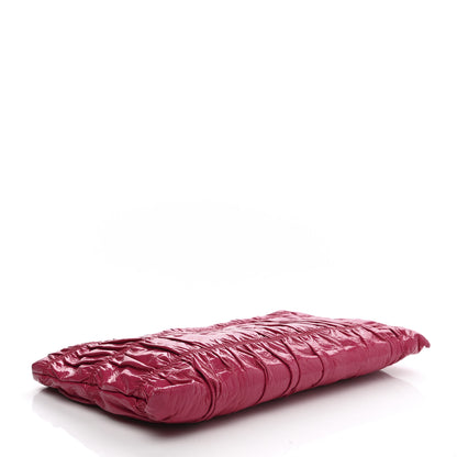 Prada Nappa Gaufre Ruched Clutch Begonia 4 of 8