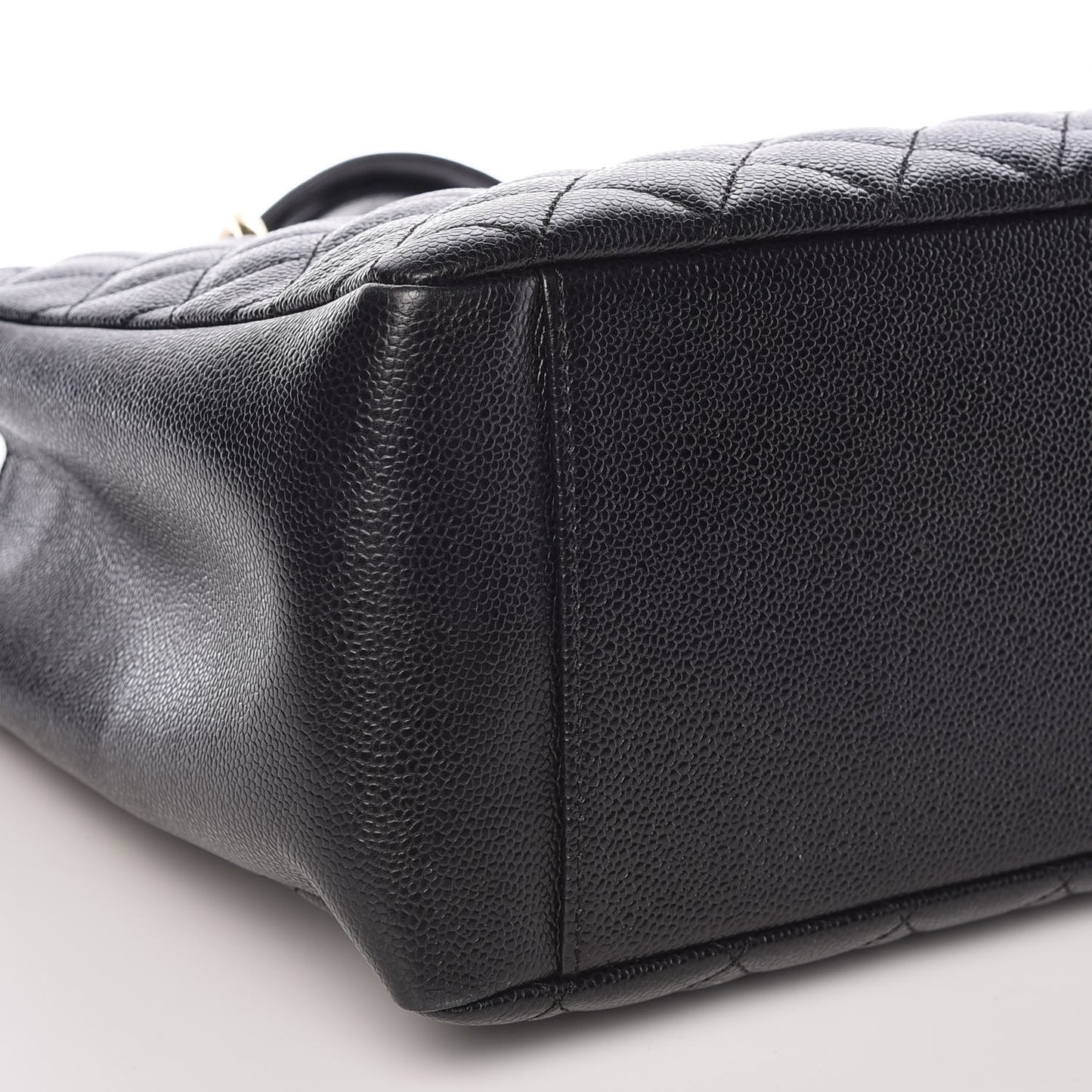 Caviar Quilted Grand Shopping Tote GST Black