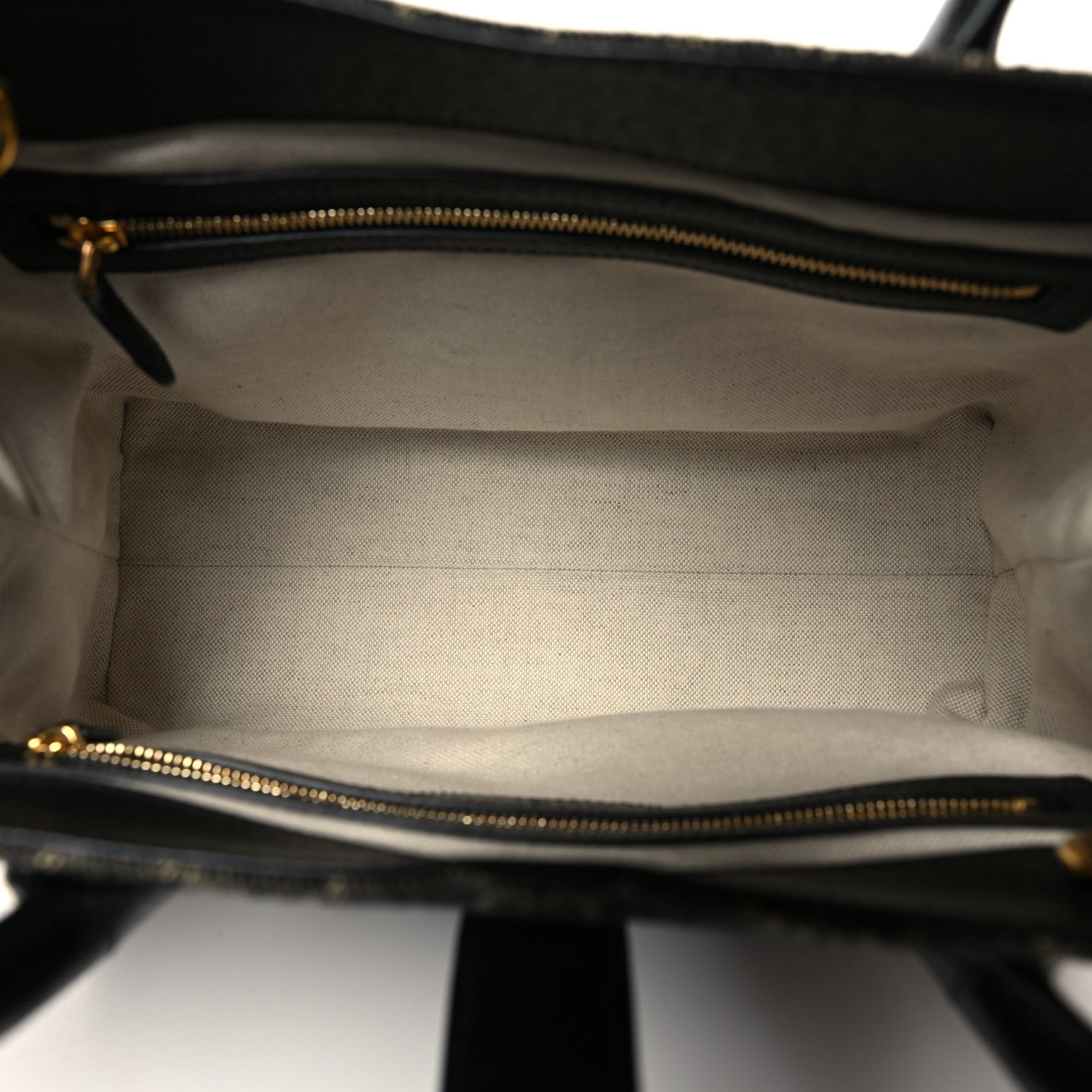 Gucci Jacquard Black Denim GG Monogram Textured Dollar Calfskin Medium Jackie 1961 Tote Black Ivory 5 of 10