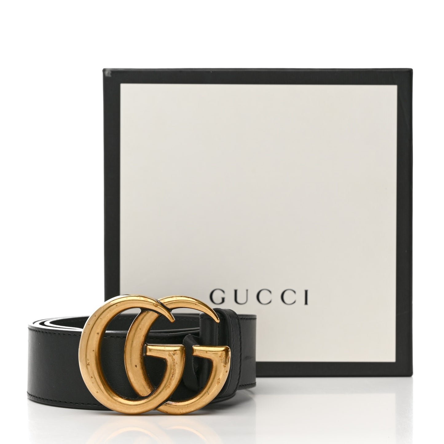 Calfskin Double G 40mm Belt 85 34 Black