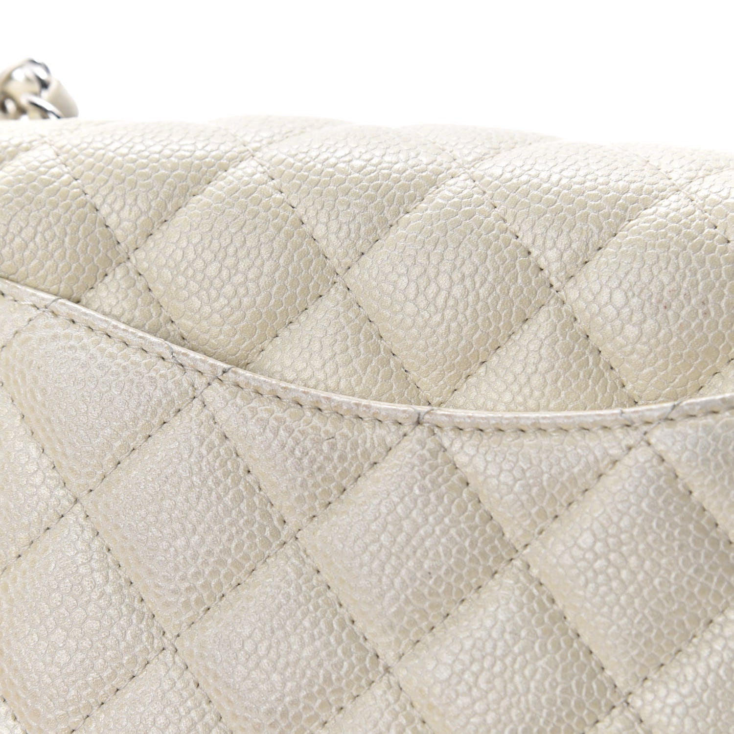 Chanel Caviar Quilted Mini Rectangular Flap White 8 of 12