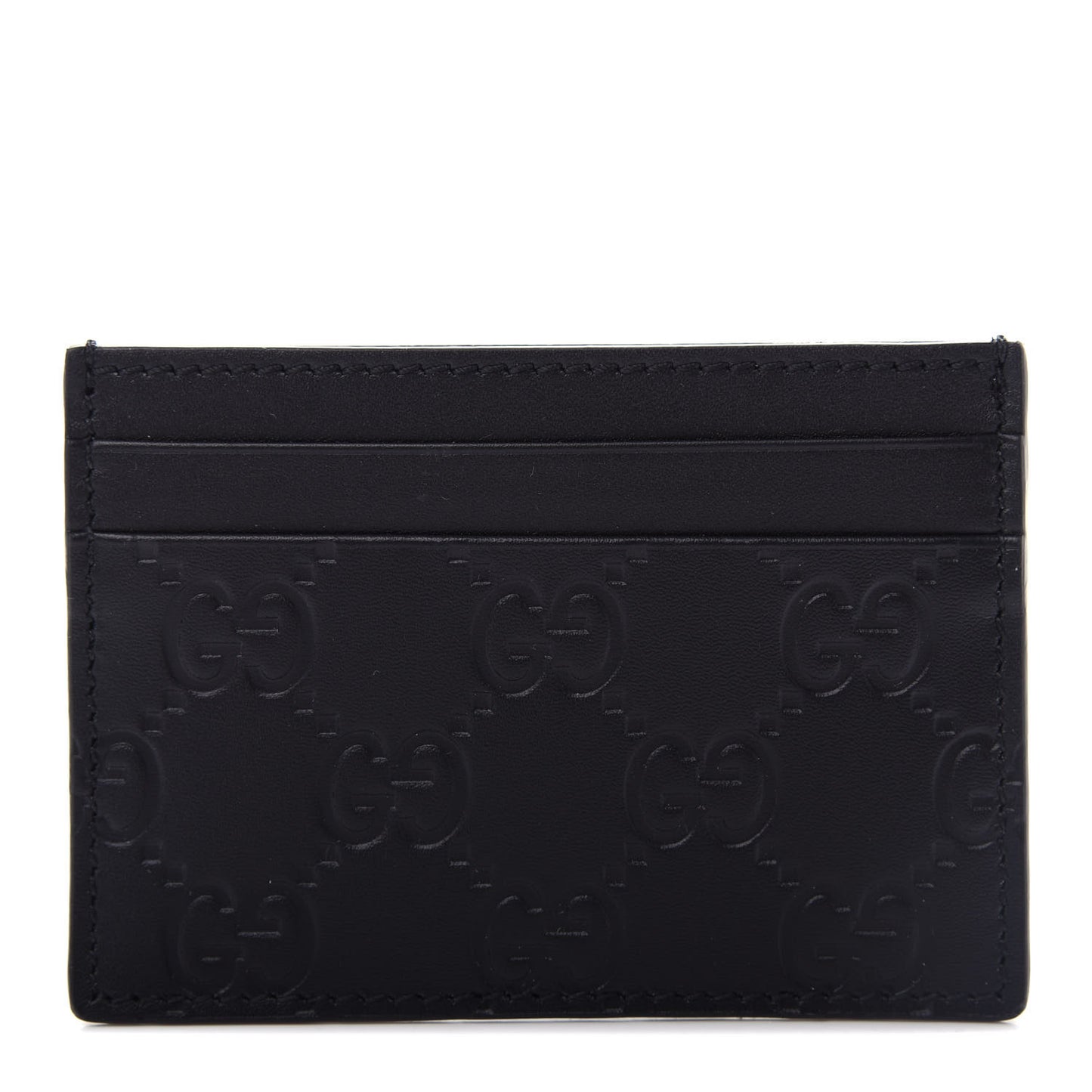 Guccissima Card Holder Black
