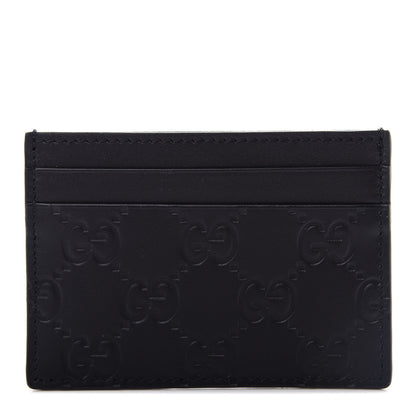 Gucci Guccissima Card Holder Black 1 of 6
