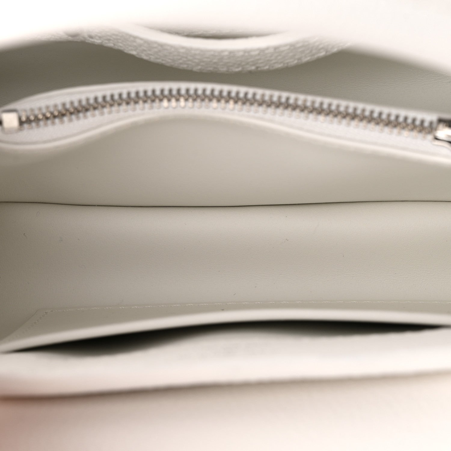 Louis Vuitton Taurillon Capucines East West Mini Optical White